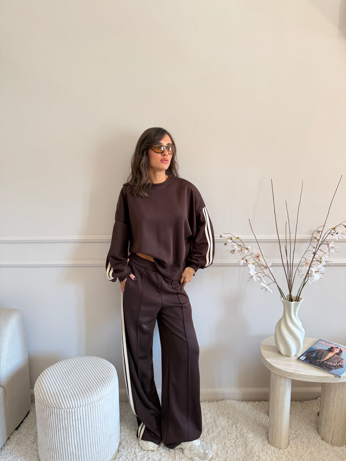 Completo sportivo felpa e pantalone