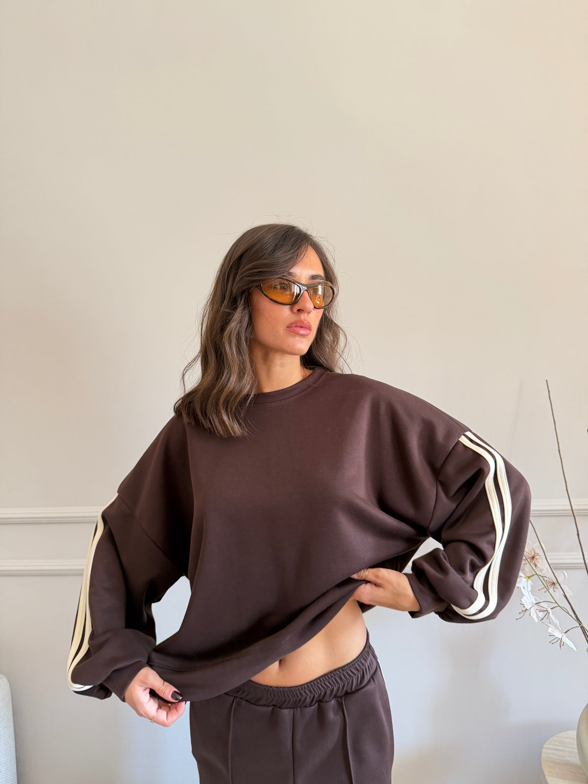 Completo sportivo felpa e pantalone