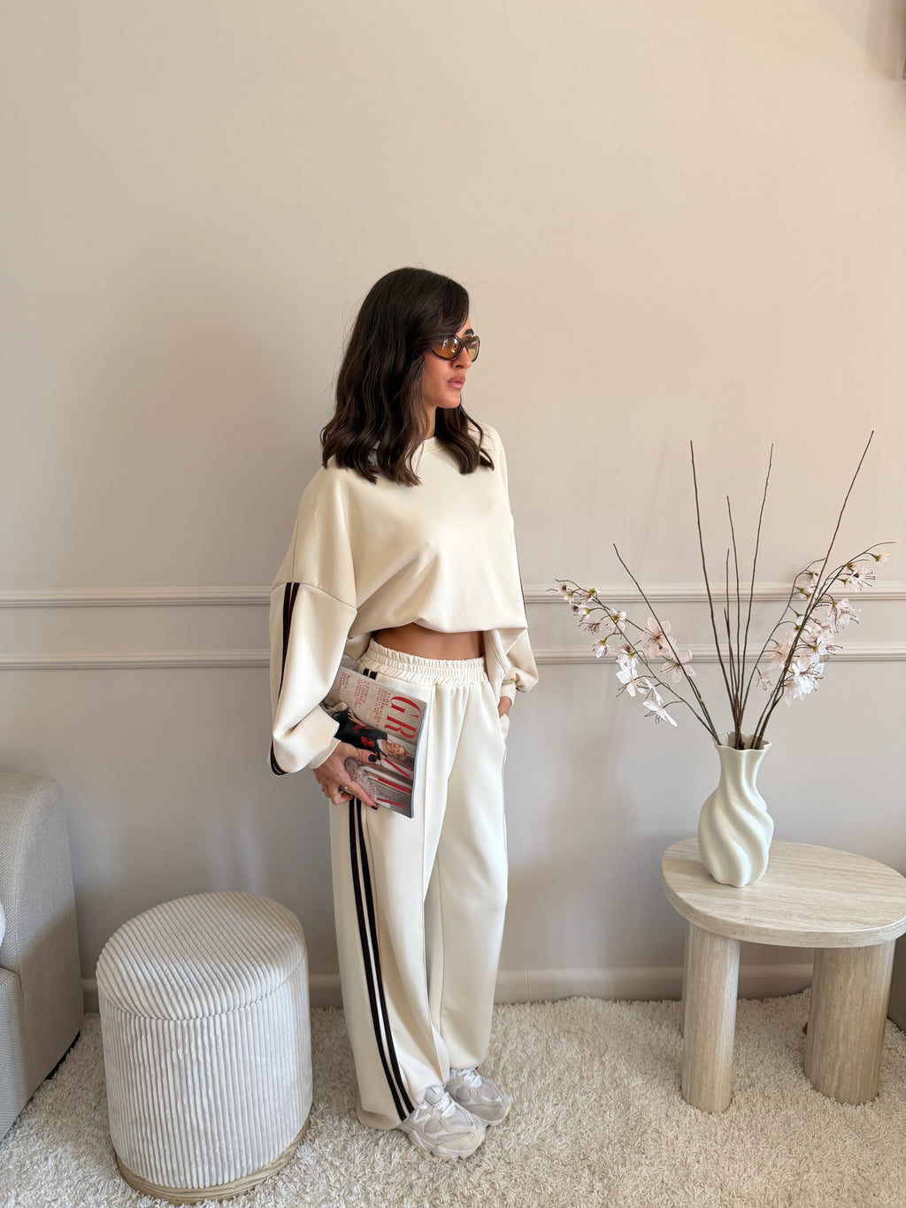 Completo sportivo felpa e pantalone