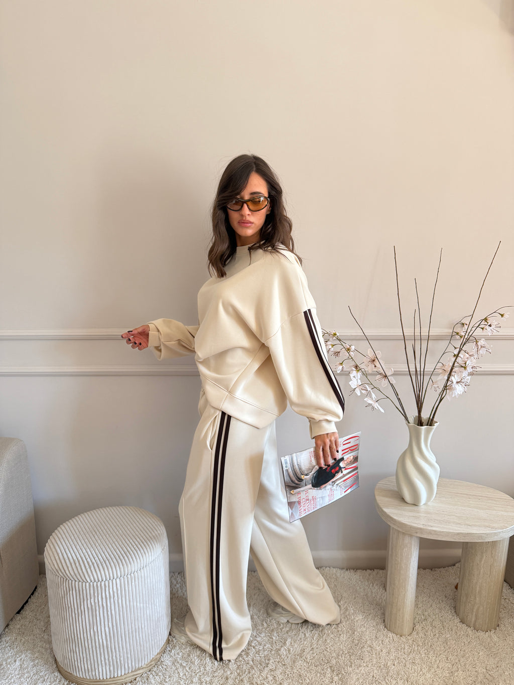 Completo sportivo felpa e pantalone