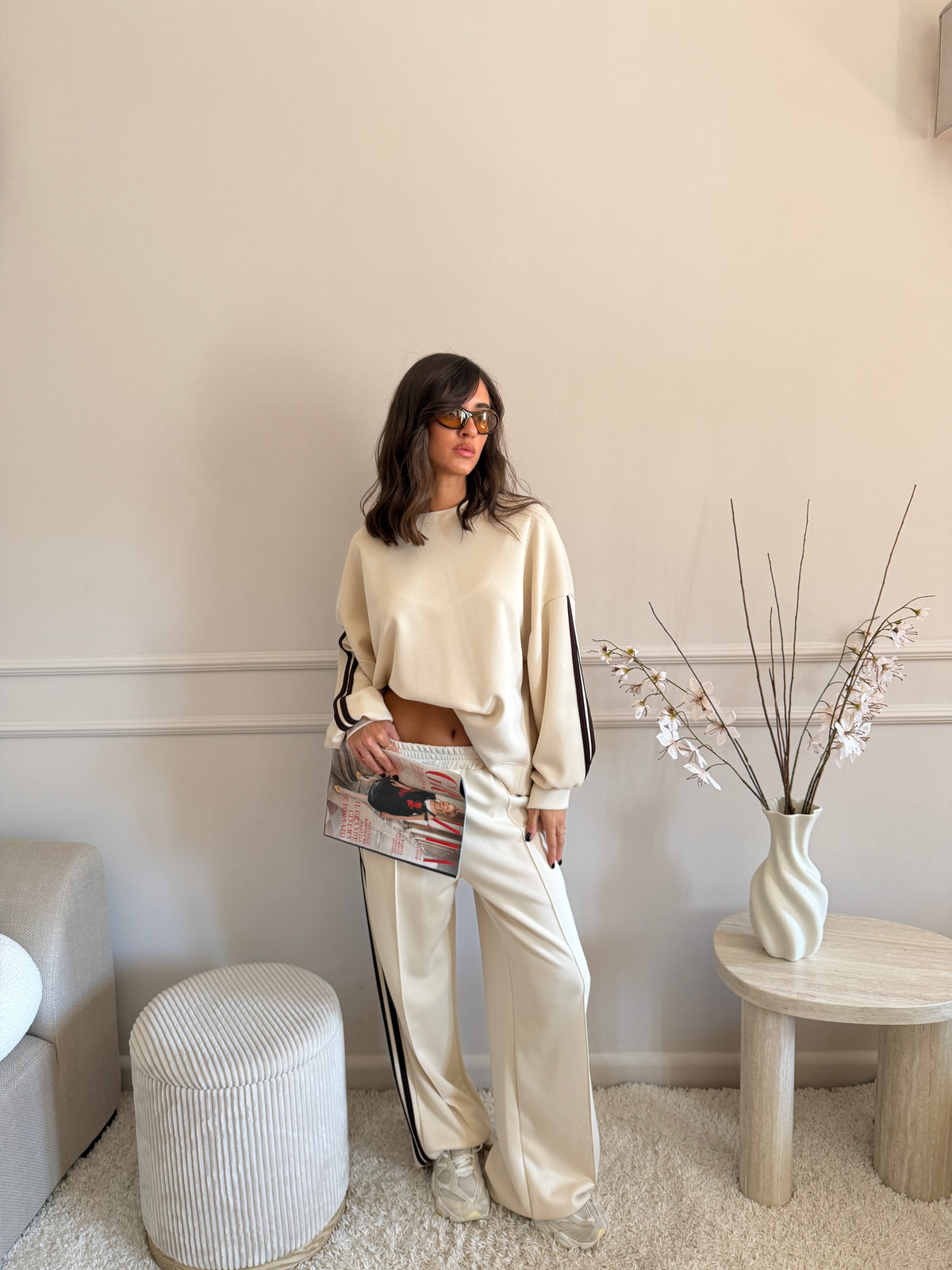 Completo sportivo felpa e pantalone