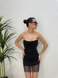Abito Effetto Strass