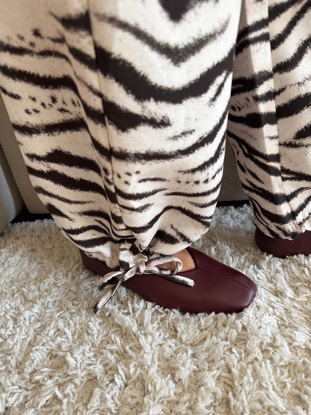 Pantalone Balloon zebrato