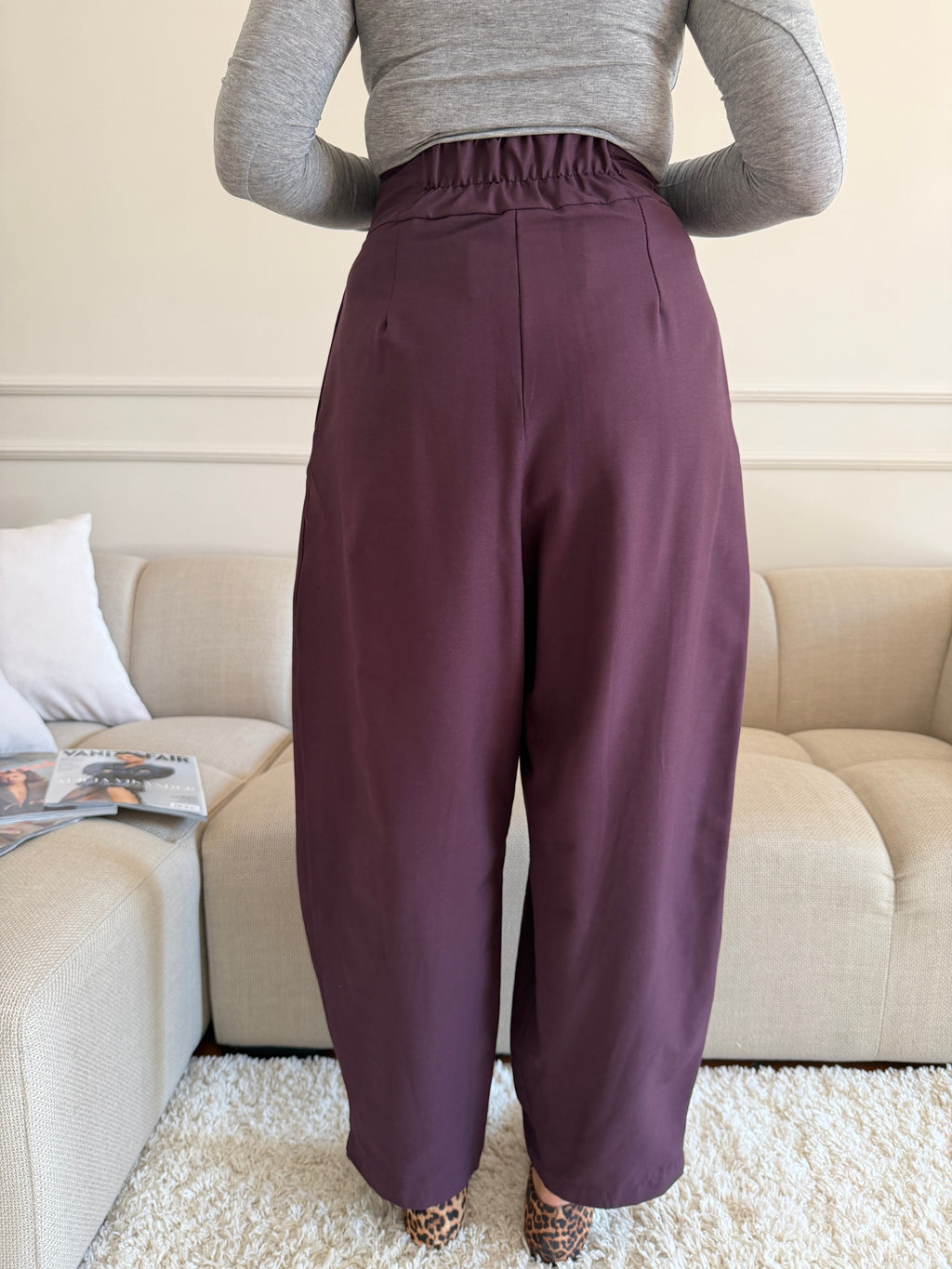 Pantalone balloon  con pinces