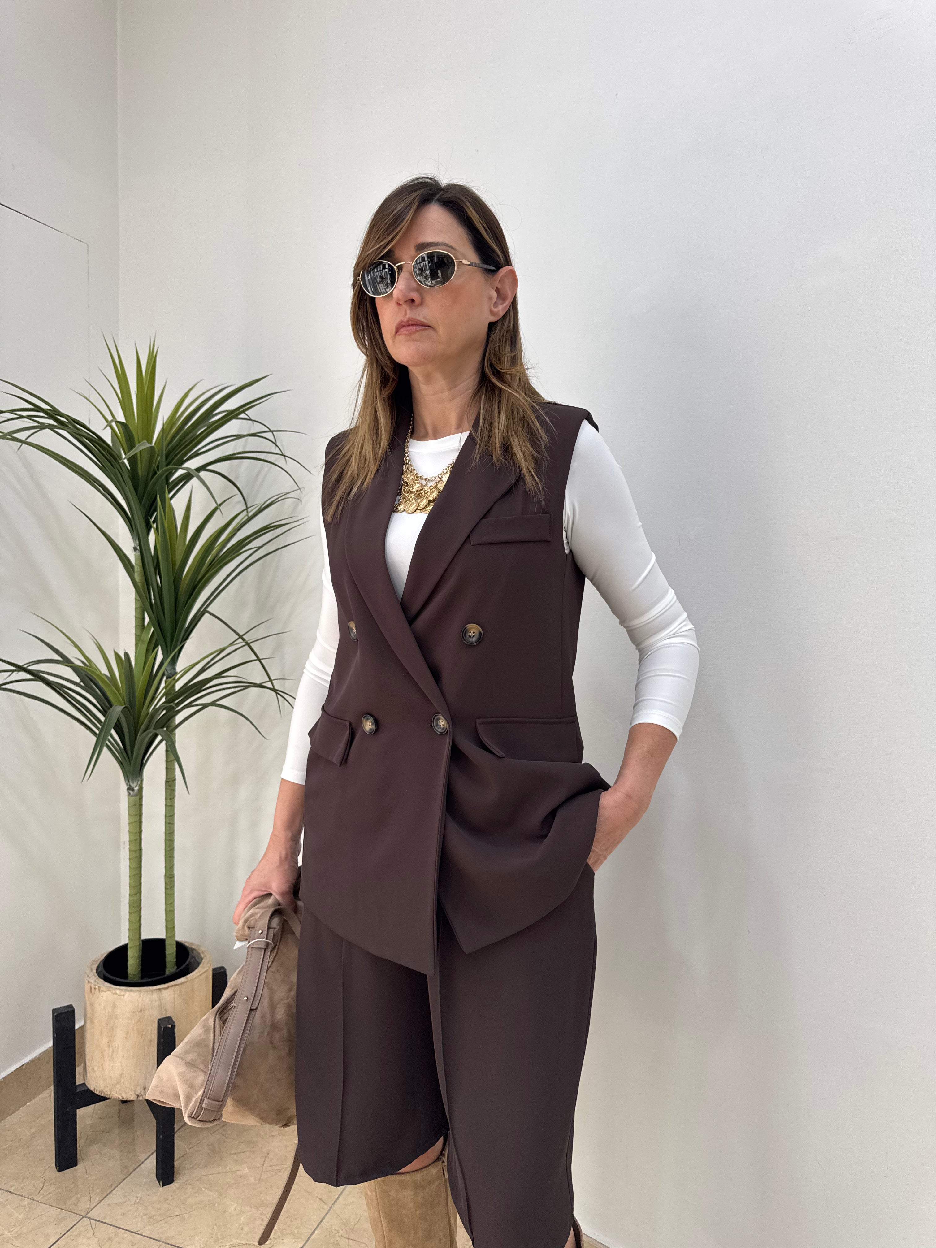 Coordinato gilet e bermuda