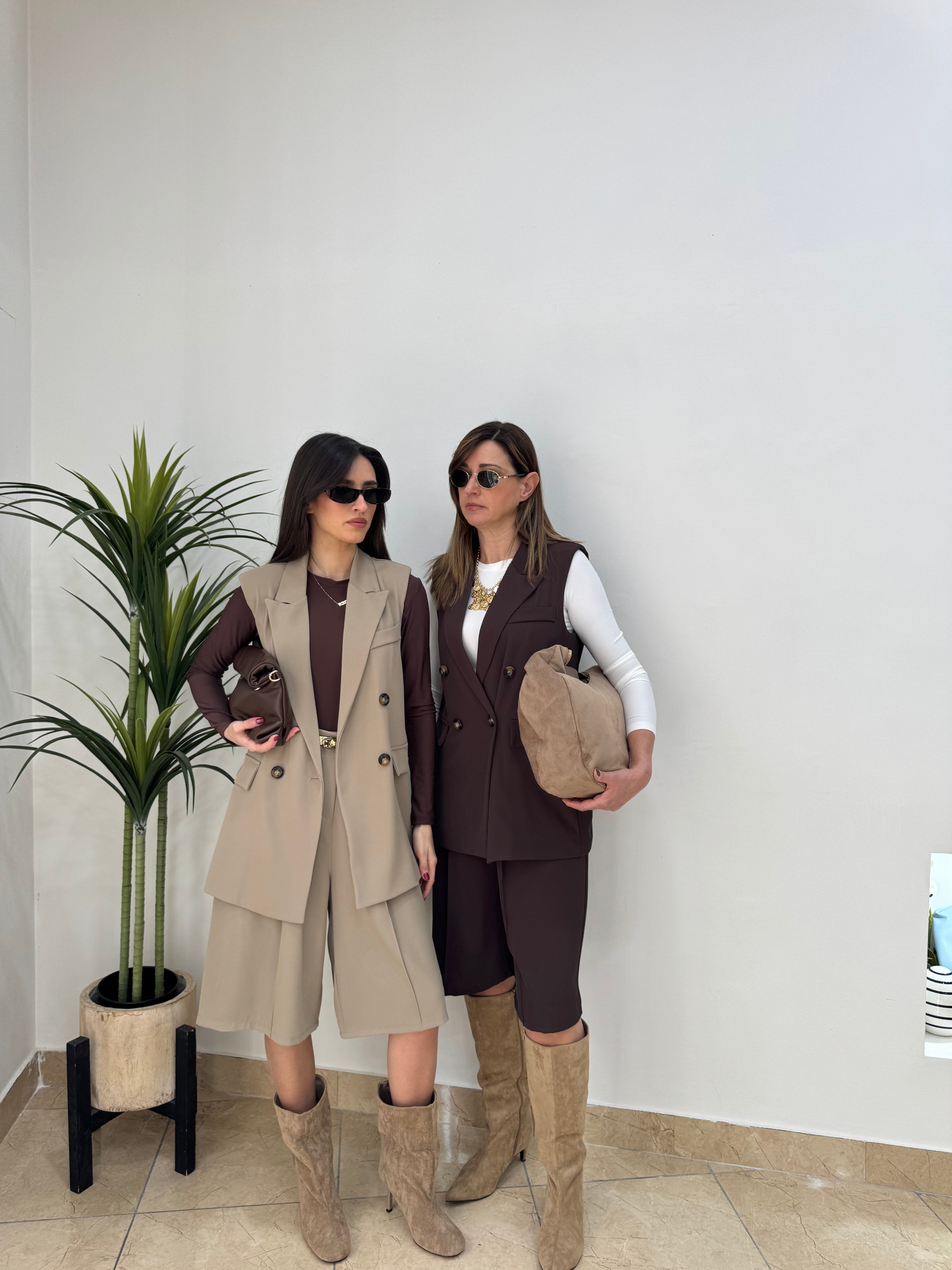 Coordinato gilet e bermuda