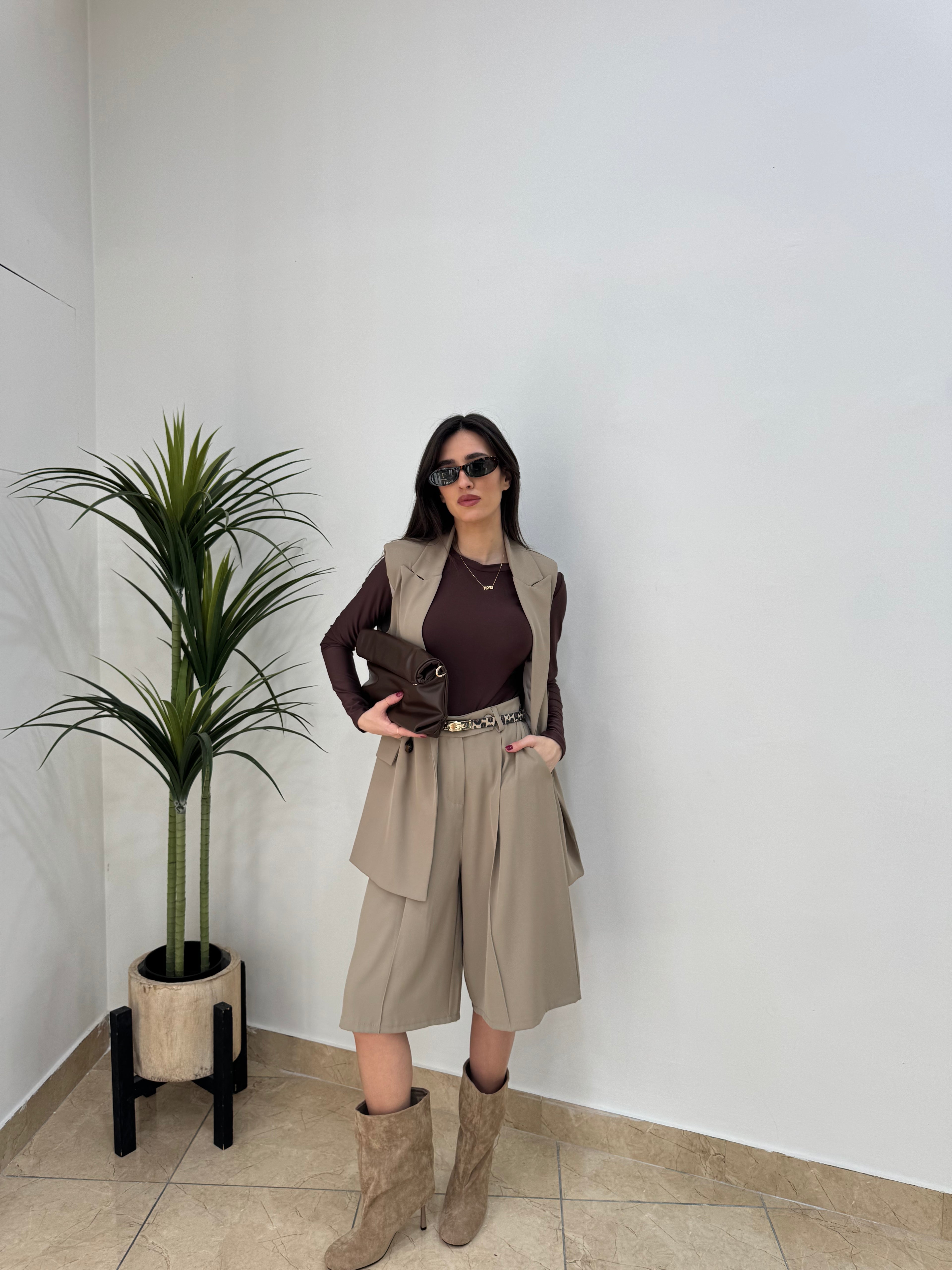 Coordinato gilet e bermuda