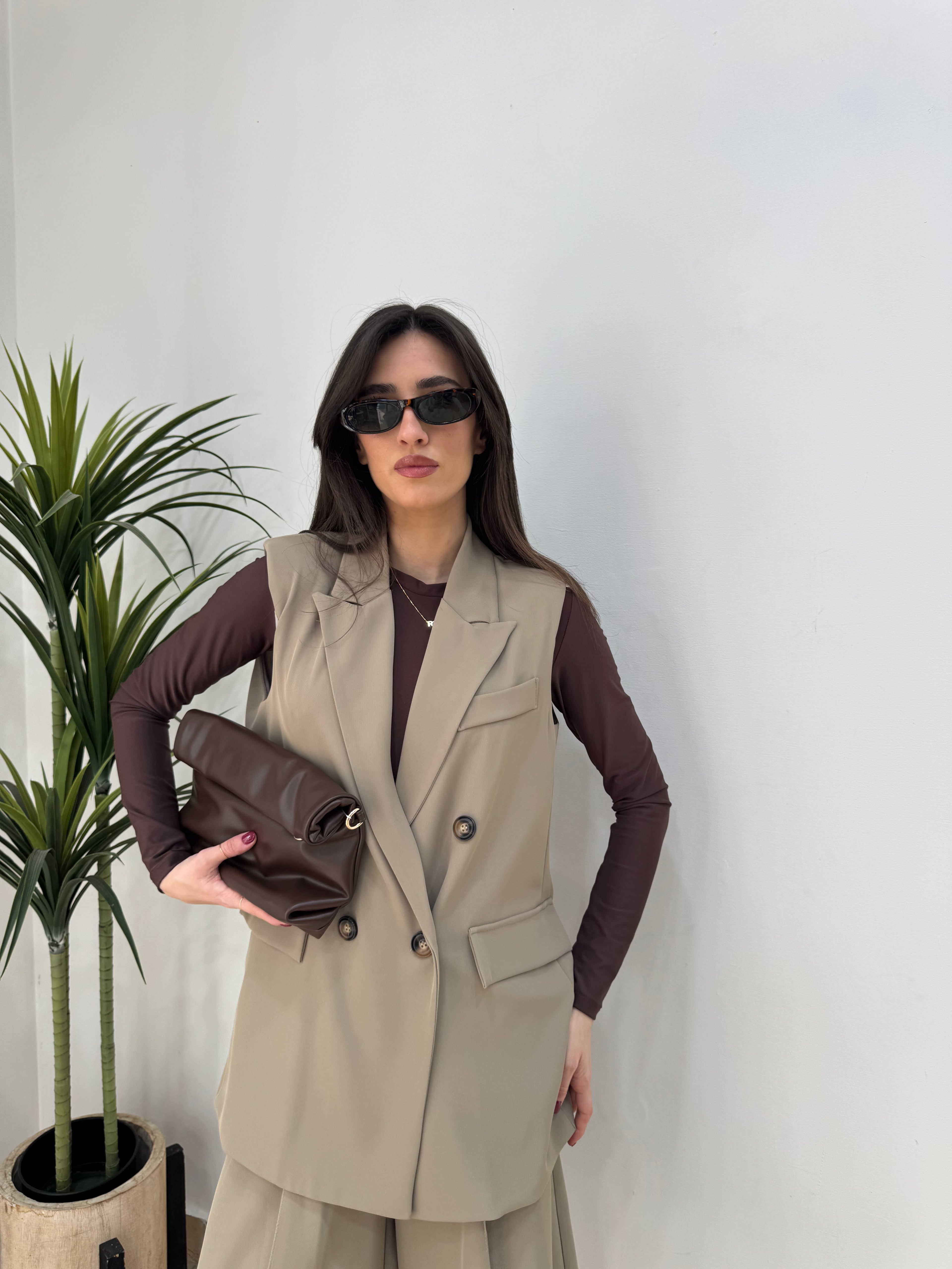 Coordinato gilet e bermuda