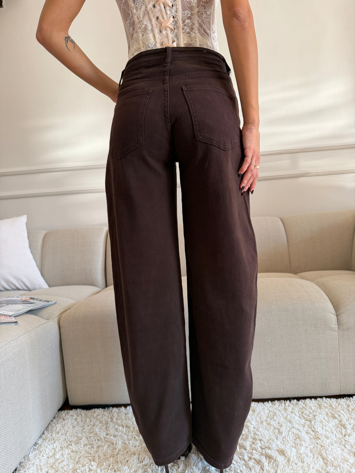 Jeans Balloon Marrone