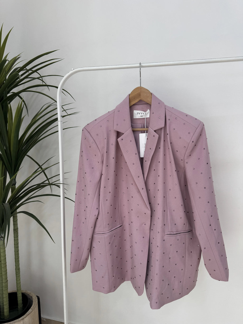 Blazer con applicazione