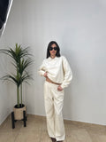 Tuta Relax Fit  – Set Polo e Pantalone a Gamba Larga,